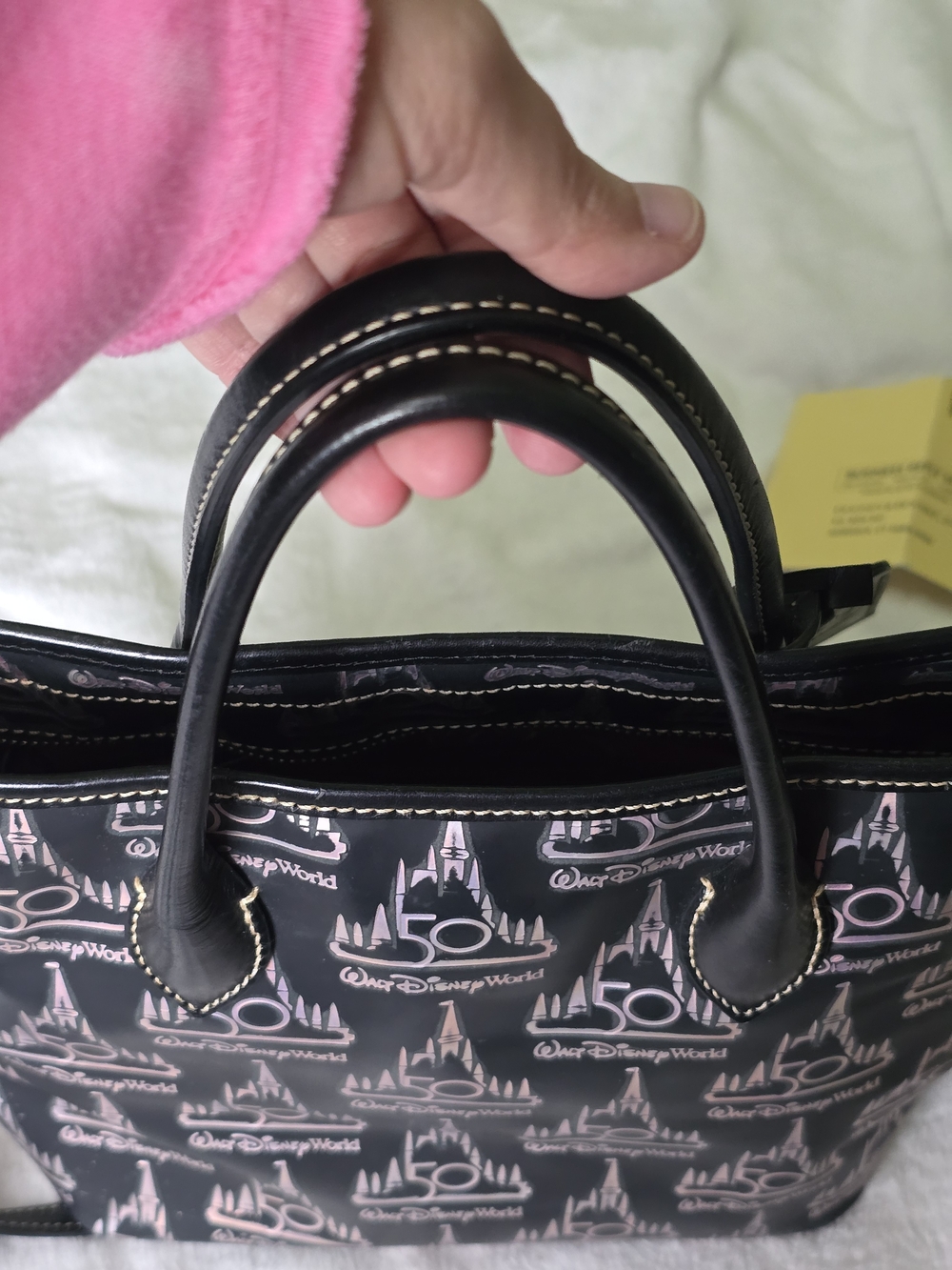 Dooney&Bourke Walt Disney World 50th Anniversary Castle Tote Bag -Read Listing- - Picture 4 of 15